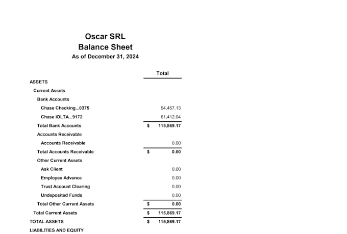 be your bookkeeper  ,up to date books ,hey